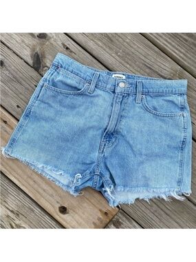 Sunday Best Aritzia High Rise Raw Hem Jean Shorts